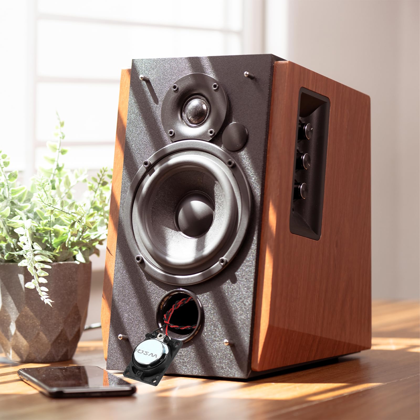 Amazon.co.jp: uxcell 4個0.5W 16オーム小型スピーカーメタルシェル